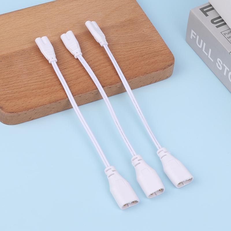 3 шт. шнур питания для люминесцентной лампы, кабель T5, провод, светодиодный кабель с 2 отверстиями, кронштейн для крепления, свет, мужской и женский соединительный кабель