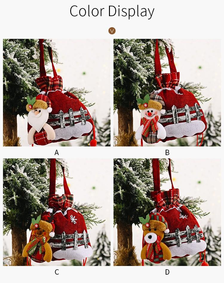 Рождественские украшения Сумка Креативный старик Снеговик Подарочный пакет Конфеты Сумка