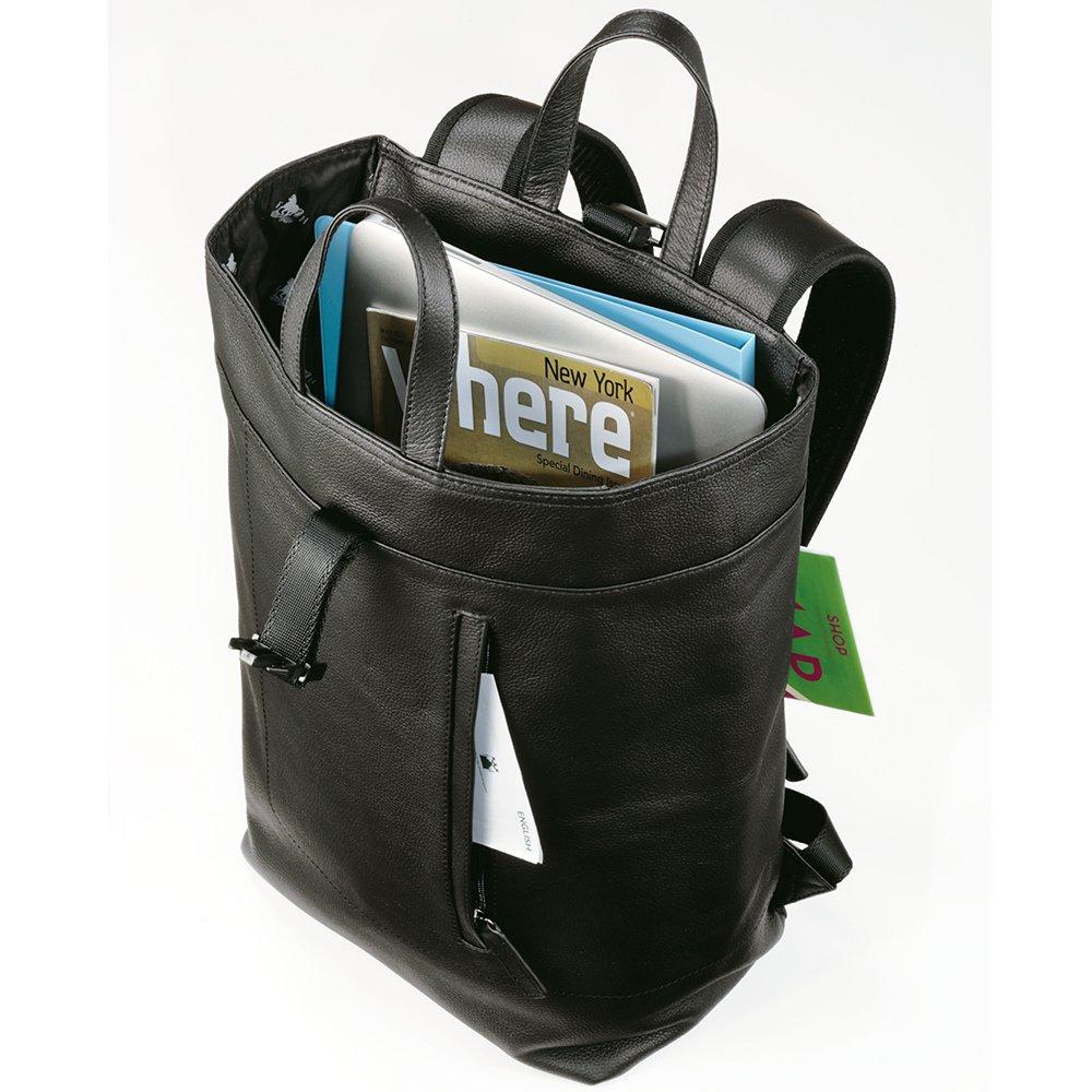 Flying Horse Men's Horse Leather Business Backpack, Can Also Be Used as a Tote