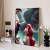 Disney Алмазная живопись Русалочка Иллюстрация 5D DIY Полный круг Алмазная мозаика Мультяшная Вышивка Арт Картина Домашний Декор