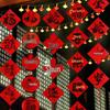 Украшения-благословения на Китайский Новый год 2025: Красные фонарики для украшения улицы, двора и магазина к атмосфере Праздника Весны