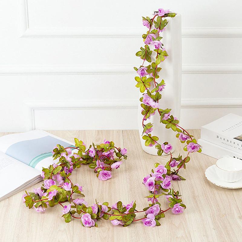 250 см искусственные розы цветы для свадьбы украшения дома комнаты весна осень сад арка рождество ротанг сделай сам искусственные растения лоза