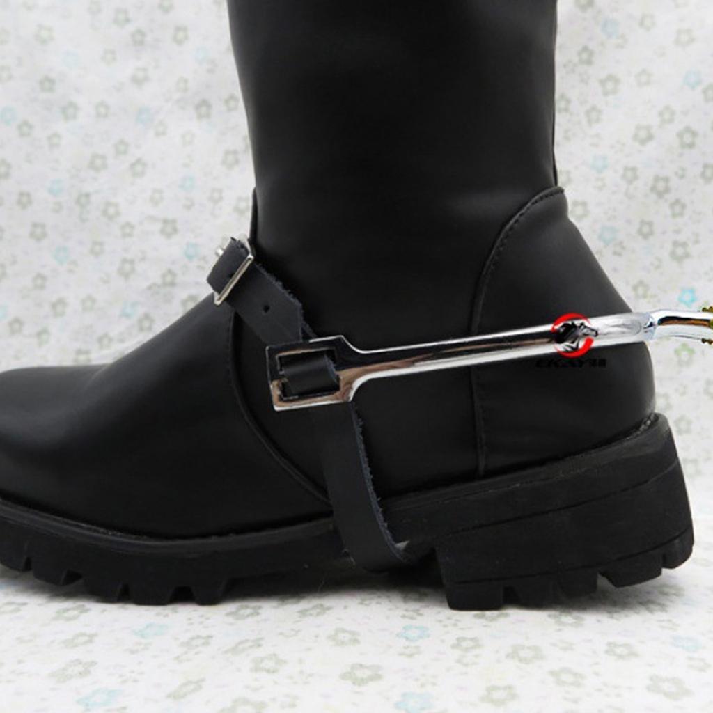 Western Cowboy Spur with Copper Rowel Zinc Alloy Horse Boot Spur Decoration Mens Roping Spur Horse Riding Accessories