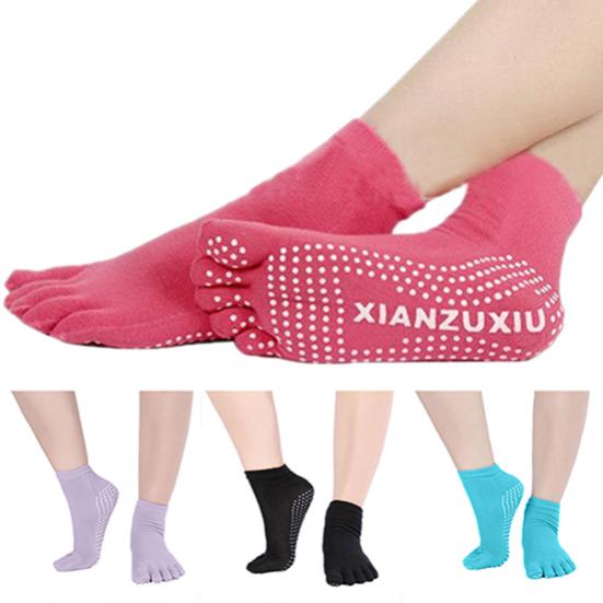 Women 5 Toes Yoga Gym Dance Sport Exercise Non Slip Massage Fitness Warm Socks