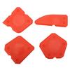 4PCS Caulk Tools Kit Silicone Glass Cement Scraper for Sealant Grout Finishing Sealing (Red)