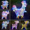 Square Shape Cartoon Animal Balloon With Wheels Luminous Balloon  Birthday Decoration