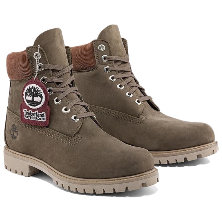 Timberland Простые универсальные короткие ботинки Мартинса мужские Темно-коричневые TB0A2J6J901