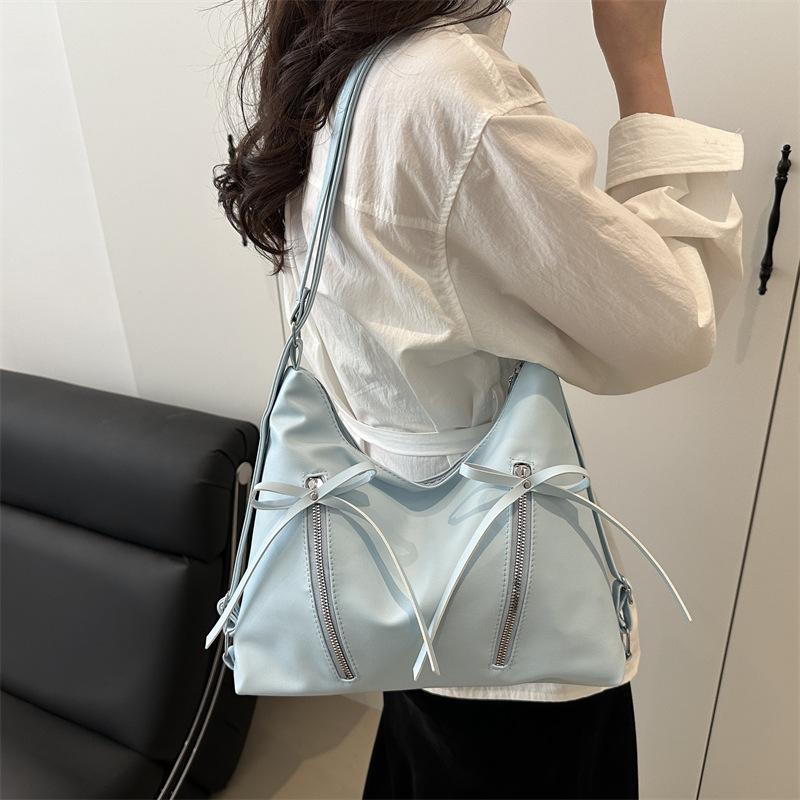 Корейская Мода Сумка-тоут с Бантом: Просторный, стильный и универсальный женский рюкзак для весны 2025 года