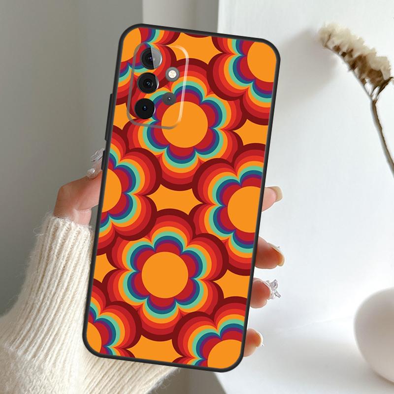 Rainbow 70s Groovy landscape Case For Samsung Galaxy A34 A54 A14 A15 A35 A55 A16 A26 A36 A56 A52 A12 A32 A13 A33 A53 A17