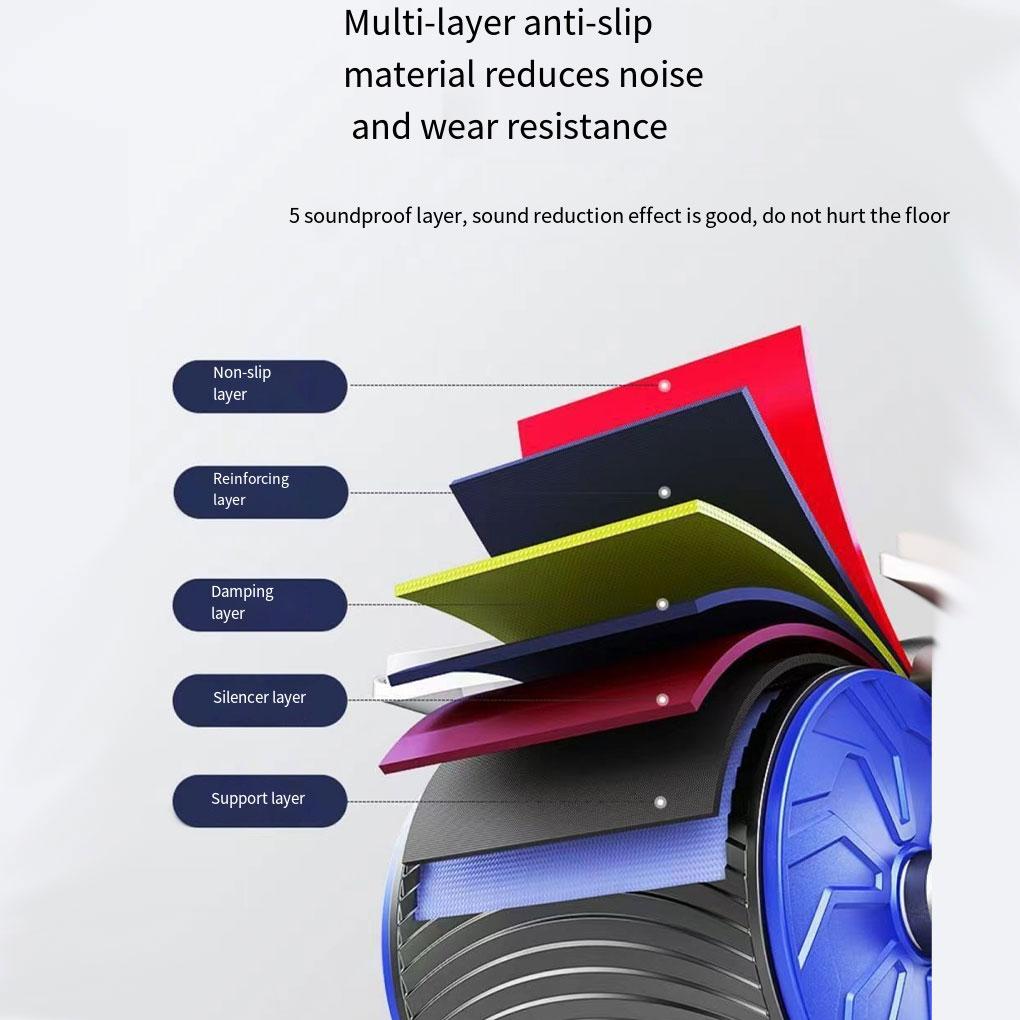 Колесо для брюшного пресса, тренажер для сокращения мышц живота, ролик с плоской поддержкой, ролик для отжиманий, оборудование для тренажерного зала и фитнеса