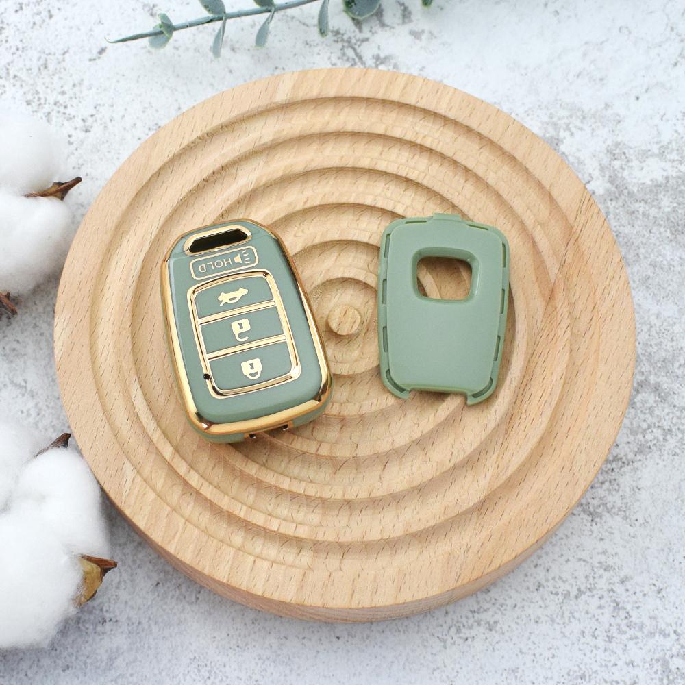 Для Honda Accord CIVIC CRV Jazz HR-V HRV 2013 2014 2015 2016 TPU Shell Fob Car Remote Key Cover Case Accessories