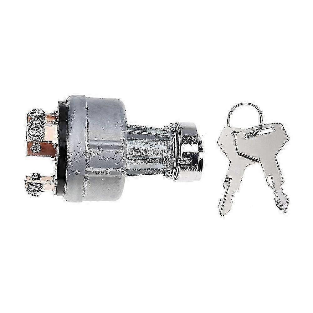 Ignition Switch Compatible with Takeuchi Excavator Digger Models H806 and Others, Includes 2 Keys for Convenience