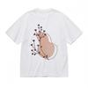 Women's Trend Soft Breathable Classic T-Shirt Plant Twig Abstract Pattern Tee