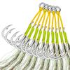 2 Pairs/pack of Fishing Gear Accessories for Deep-sea Boat Fishing with Maru's Blue Fish Hook, Slow Shaking Iron Plate and Hair Binding Hook
