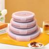 4 Pcs Food Storage Folding Lunch Box Silicone Portable Microwave Lunch Box Salad Fruit Food Container Storage Tableware Picnic