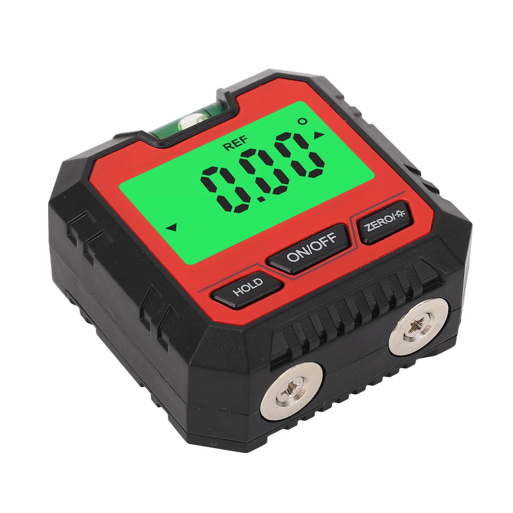 Digital Box Backlit LCD Display Magnetic Base 4 X 90 degrees Angle Gauge Meter Finder Protractor for Automotive Motorcycle