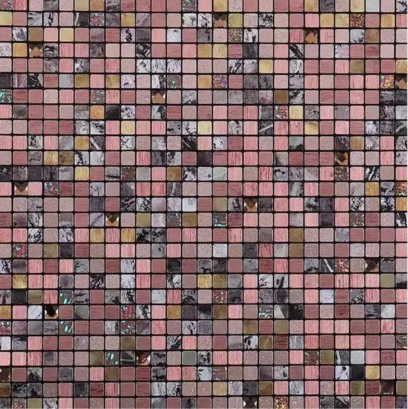 3D европейская гладкая металлическая мозаика настенная наклейка самоклеящаяся плитка кухня ванная комната бар гостиная ТВ фон настенный декор палка