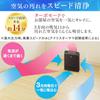 IRIS OHYAMA Air Purifier with Monitor 17 Tatami Brown RMDK-40