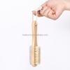 2 in 1 Double-sided Foot Care Scrub with Wooden Handle Foot File and Pumice Stone Cleaning Brush Nail Dusting Brush