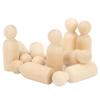 10 шт. деревянная кукла-прищепка 75 мм 3,0 дюйма безопасная без заусенцев развивающая практические навыки DIY аксессуары для