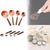 Rose Gold Stainless Steel Measuring Tool Kit With Graduated Cups And Spoons For Kitchen
