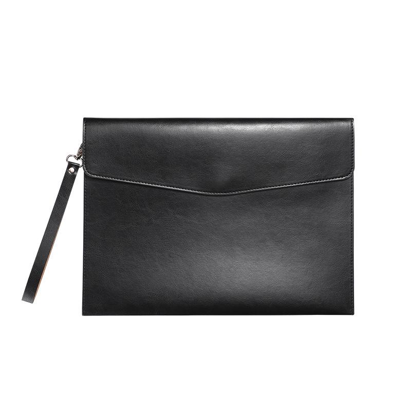Business A4 PU File Bag - Simple Contract & Meeting Material Storage Envelope