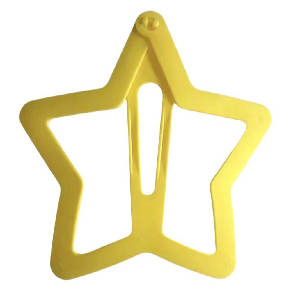INS Extra-large Star Hair Clip Solid Color Funny Hair Grip Openwork Star Hairpin Children's Toys