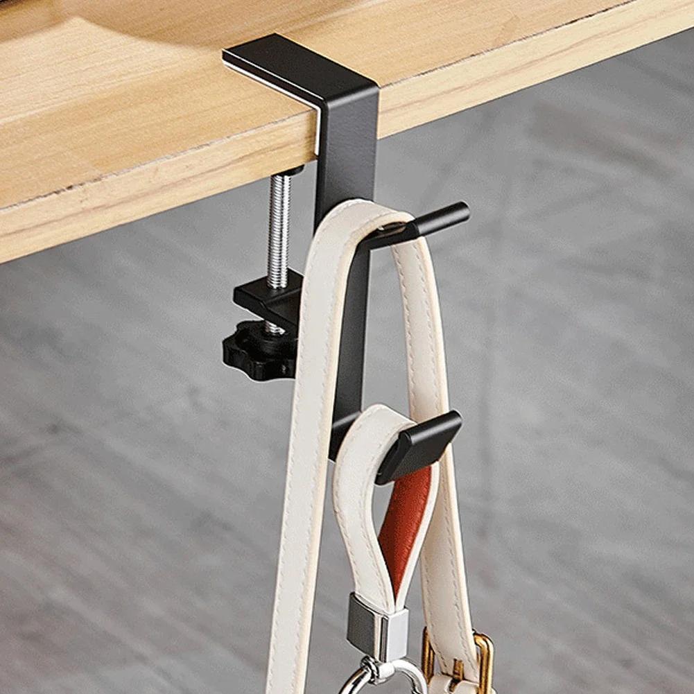 Punch-free Desk Edge Hook Adjustable Gaming Headset Desk Hanger Backpack Storage Hanging Hook Holder Home Office Organizer