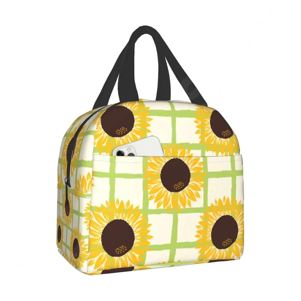 Сумка для ланча «Подсолнух» You Are My Sunshine, изолированный ланч-бокс, охладитель, термонепроницаемая многоразовая сумка-тоут для женщин, работы, пикника