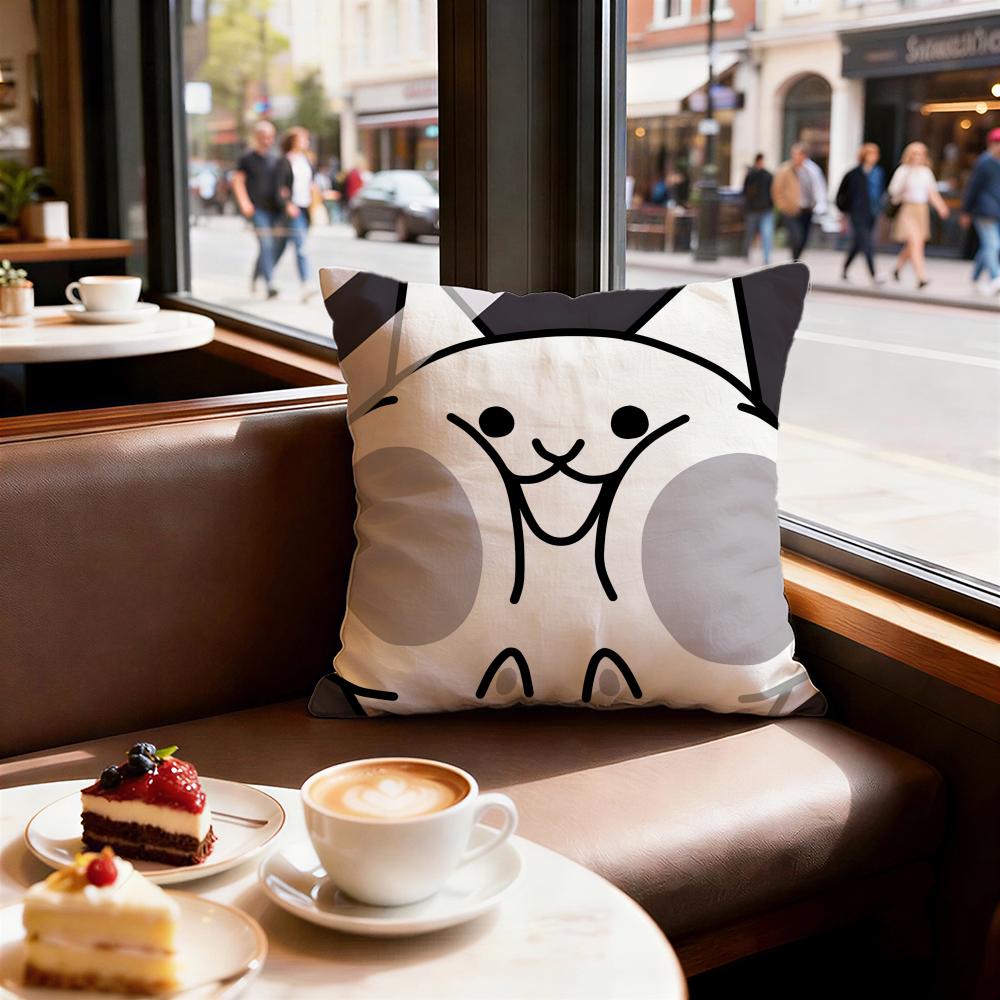 Game The Battle Cats Cushion Cover Decorative Cushions Covers Cover Sofa x Pillow  Piece x x Pillowcase