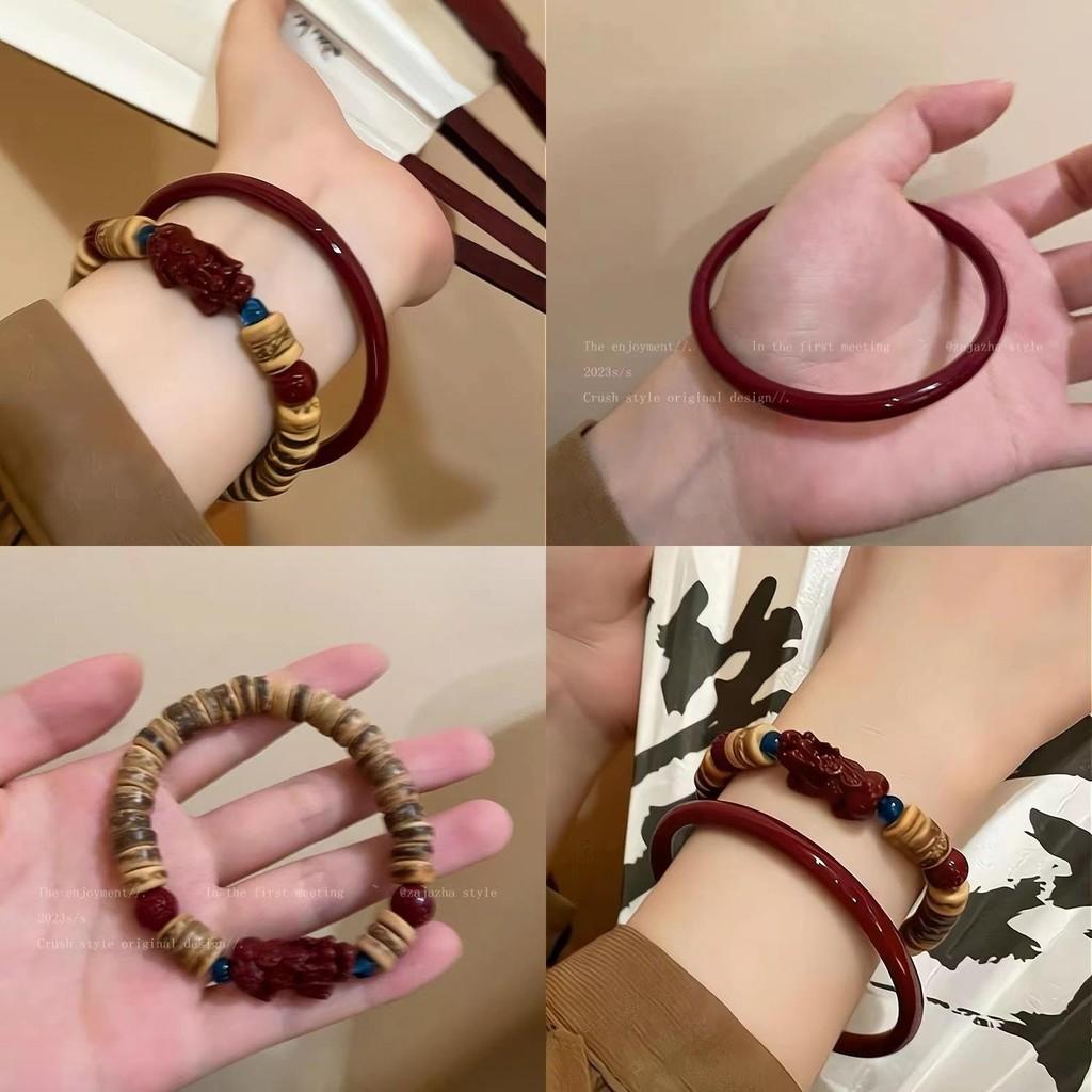 Стильный новый китайский браслет из бусин пиксю из кокосовой скорлупы Элегантные летние украшения