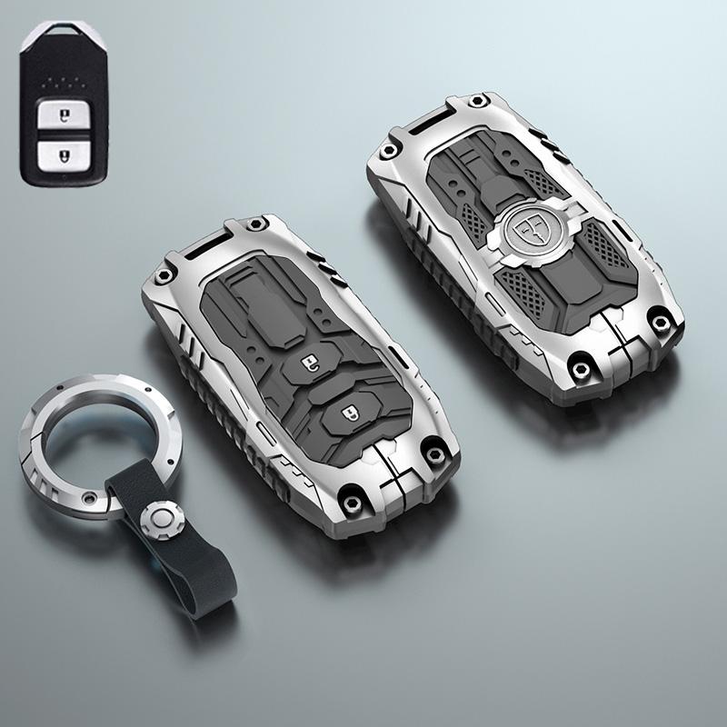 Чехол-держатель для корпуса брелока автомобильного ключа из сплава для Honda Civic Accord Cr-v Pilot Crv 2015 2016 2017 2018 2019 2020 2021 Аксессуары