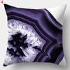 Taie D'oreiller Géométrique Violette, Housse De Coussin Décorative, Maison, Canapé, Carré