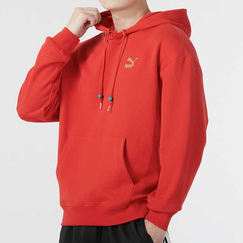 Puma Cny Год Дракона Серия Буквенная Вышивка Повседневная Толстовка Унисекс Толстовки Красные 625833-11