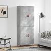 VidaXL Highboard Concrete Grey 69.5x34x180 Cm Engineered Wood 3195655
