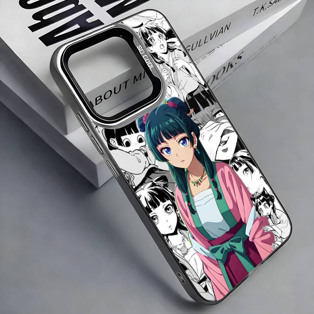 Чехол для телефона The Apothecary D-Diaries Maomao Цветной Серебристый Задник Для IPhone 17 16 15 14 13 12 11 Plus Pro Max Plus