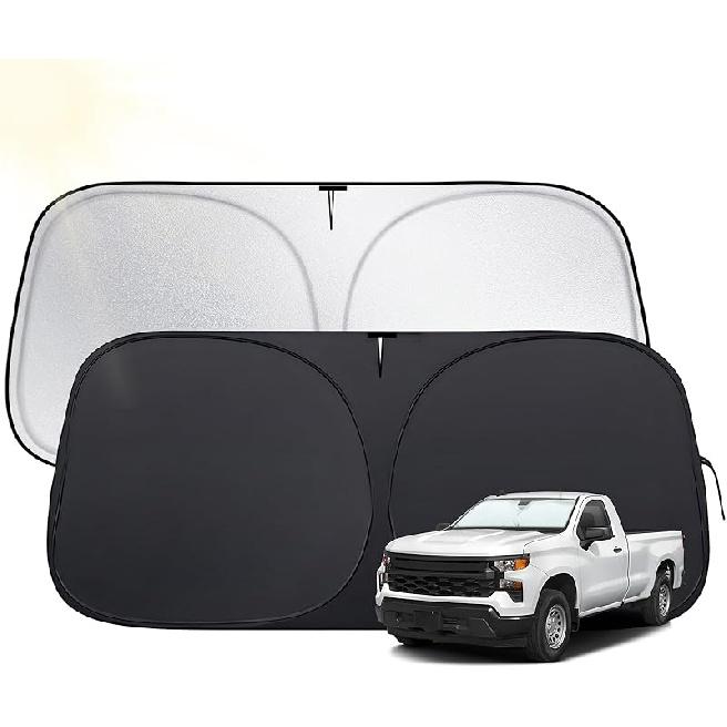 Солнцезащитный козырек на лобовое стекло для Toyota 4Runner 2010-2025, Подходящие автомобильные солнцезащитные козырьки из ткани 420D и складной проволокой с памятью, Солнцезащитный козырек для лобового стекла автомобиля