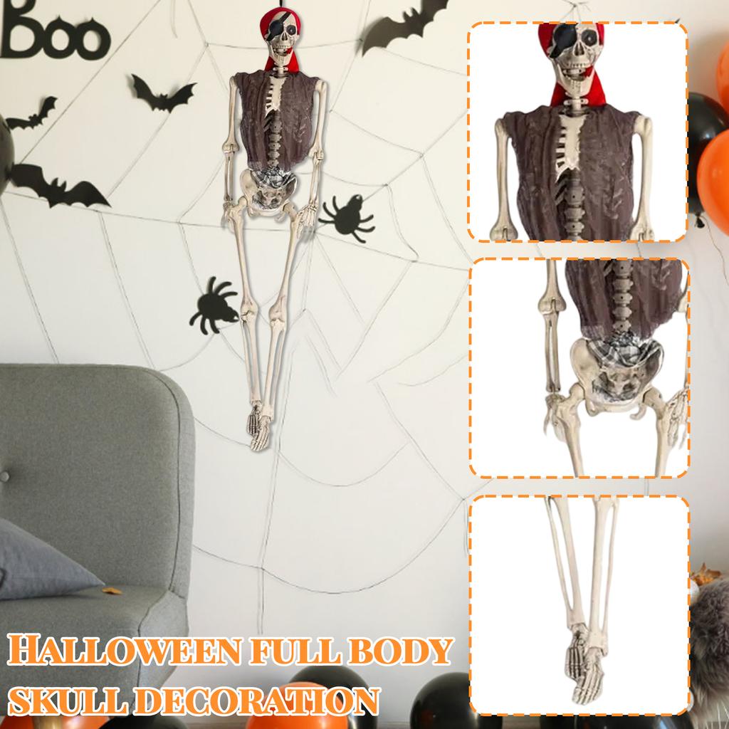 Halloween Full Body Skeleton Decoration Fake Corpse Skeleton Frame Mummy Skeleton Ornaments
