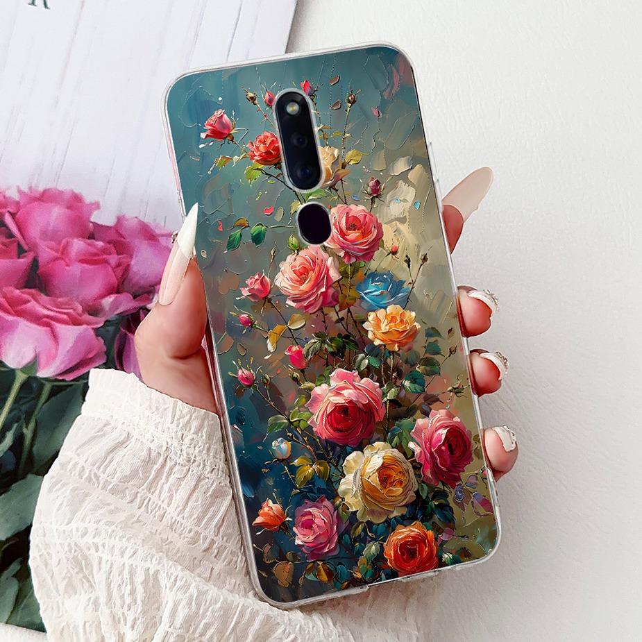 Чехол для Oppo F11 CPH1913 CPH1911 Цветы Расписная Крышка Мягкий Силиконовый Чехол для Телефона Для Oppo F11 Pro F 11 OppoF11 Pro Сумки