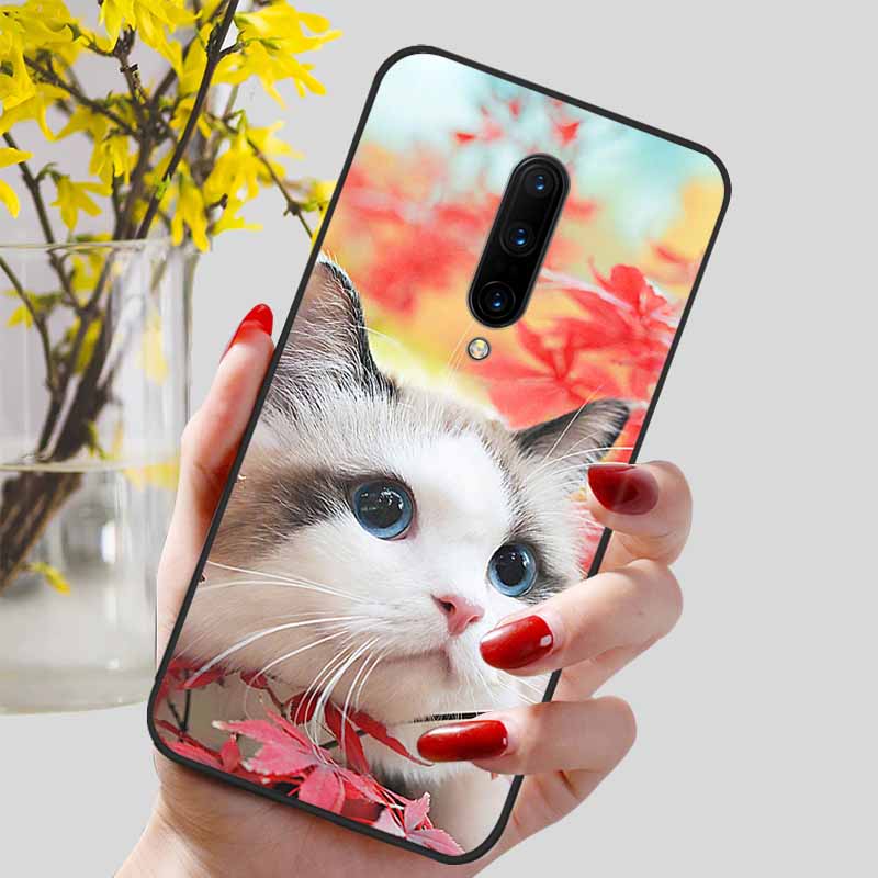 Phone Cover For Oneplus 7 Pro Case Lovely Printed TPU Silicon Soft Capa On for One Plus 7 7T Pro Oneplus7 7Pro Protection Covers