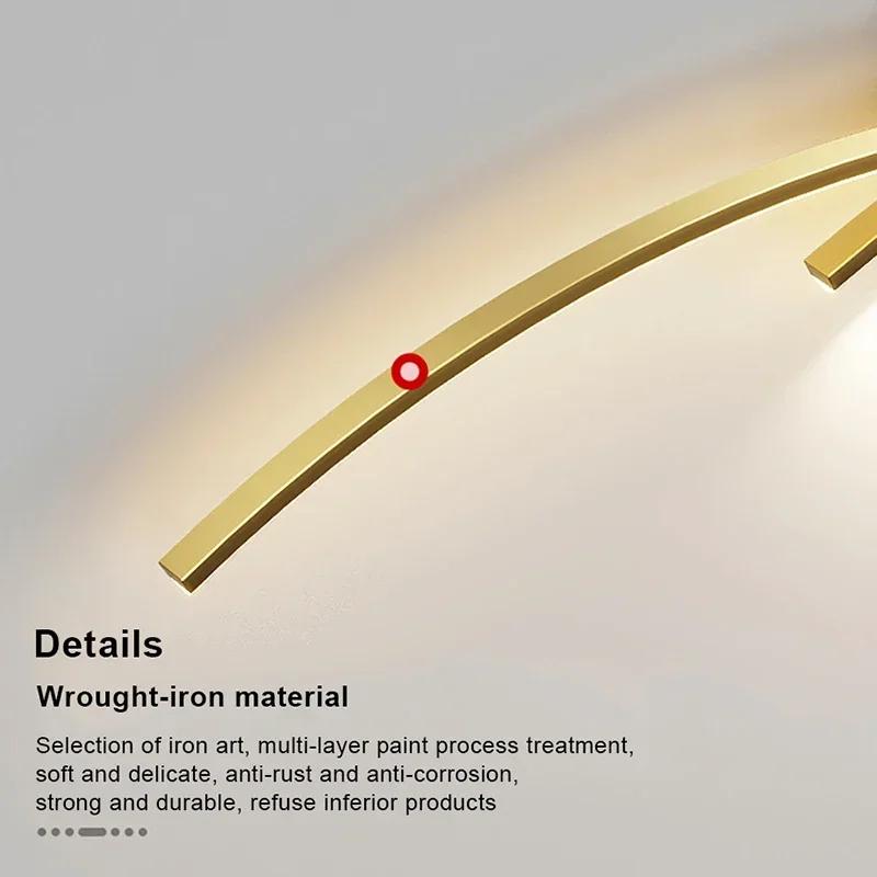 Современный настенный светильник LED черный белый золотой фон декоративный свет для гостиной спальни прикроватный светильник для внутреннего освещения бра