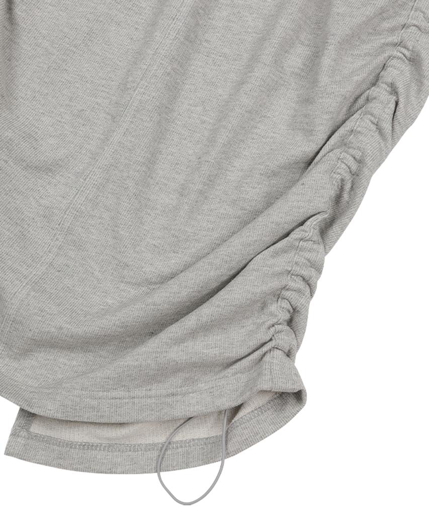Sunday Fruits Market String Sweat Skirt Gray