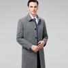 Autumn and Winter New Men's Windbreaker Lapel Mid-length Cashmere Middle-aged Business Casual Coat Wool