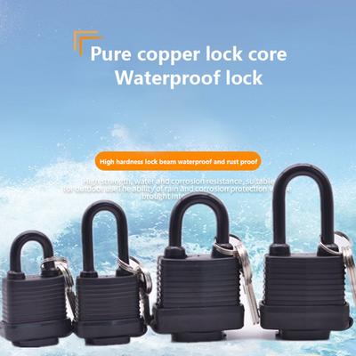 Rubber Shell Anti-rust Padlock Outdoor Waterproof Anti-theft Lock Balcony Window Lock Courtyard Door Long Beam Large Lock