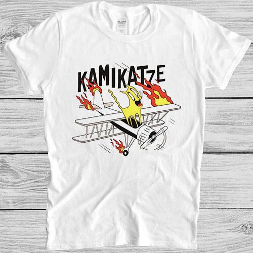Kamikaze Cat Plane Kamikatze Meme Cult Movie Funny Top Gift Tee T Shirt M953