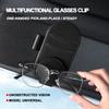 Car Leather Glasses Clip Sun Visor Multi-function Sunglasses Clip Car Accessories For Ford Focus Mondeo MK1 MK2 MK4 MK3 Fiesta ST