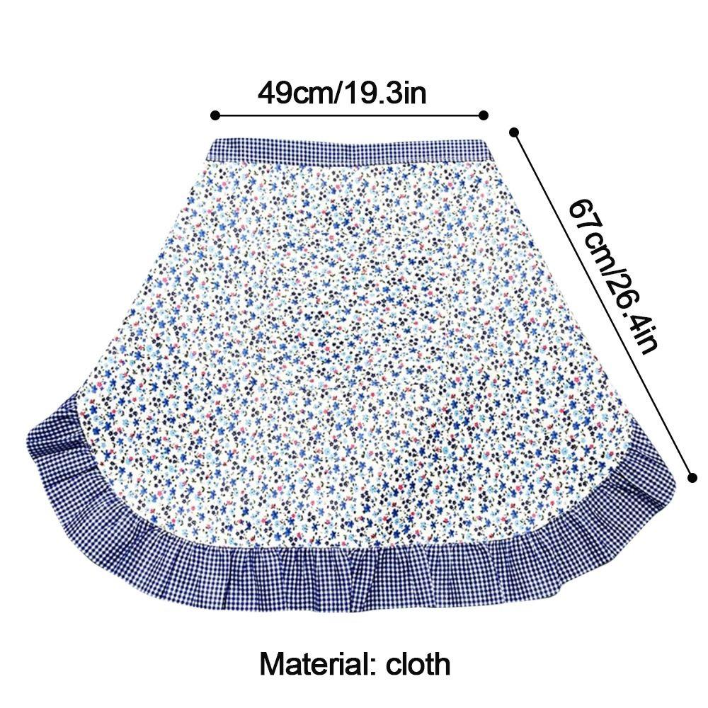 Дышащий фартук на талию с кружевом, фартук половинный для официанта, сувениры для вечеринки, кухонный