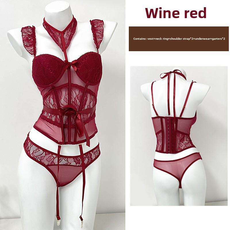 Бюстгальтер Fishbone Pure Want To Wear Кружево с подкладкой для груди Верх с подвязками и коротким нижним жилетом внутри