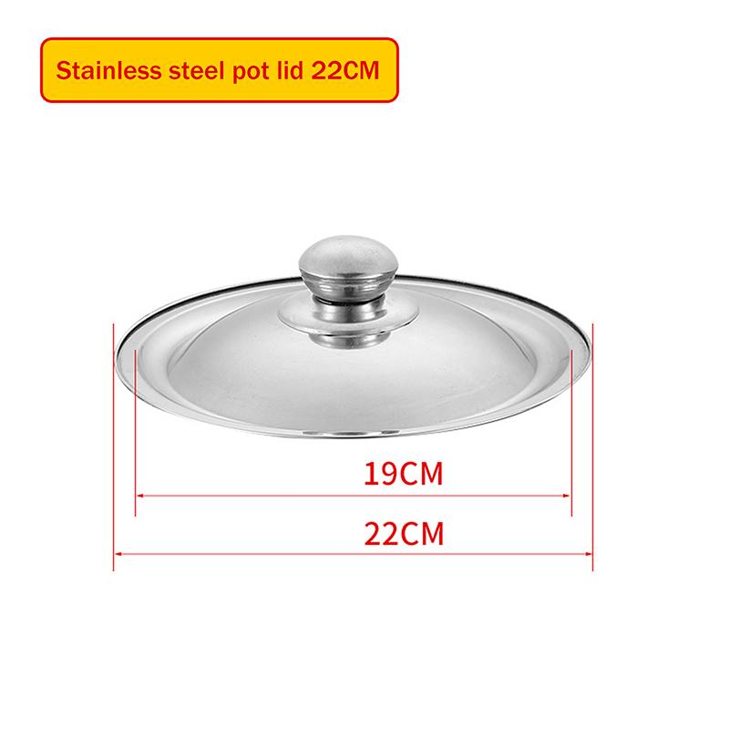 Круглая крышка для кастрюли из нержавеющей стали 10-32 см, универсальная замена, крышка для сковороды, гладкий край, можно мыть в посудомоечной машине, для сковороды, вока, кастрюли