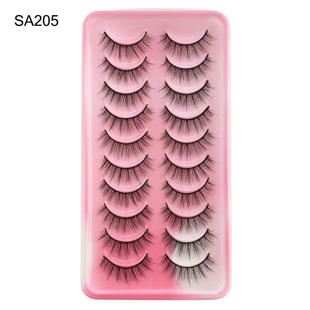 Natural Cat-Eye Makeup Fairy Clusters Dramatic Manga Lashes Cosplay Lashes Anime Lashes Mink Lashes